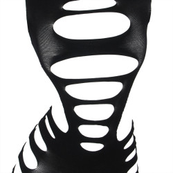 Subblime - 952266 Robe Résille Élastique Manches Longues Noir Taille Unique
